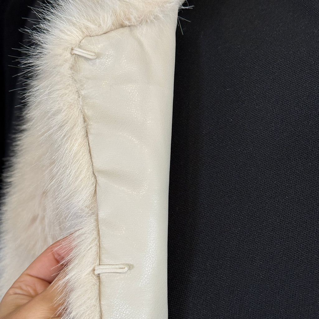Ivory Kunstfell Bolero Jacke