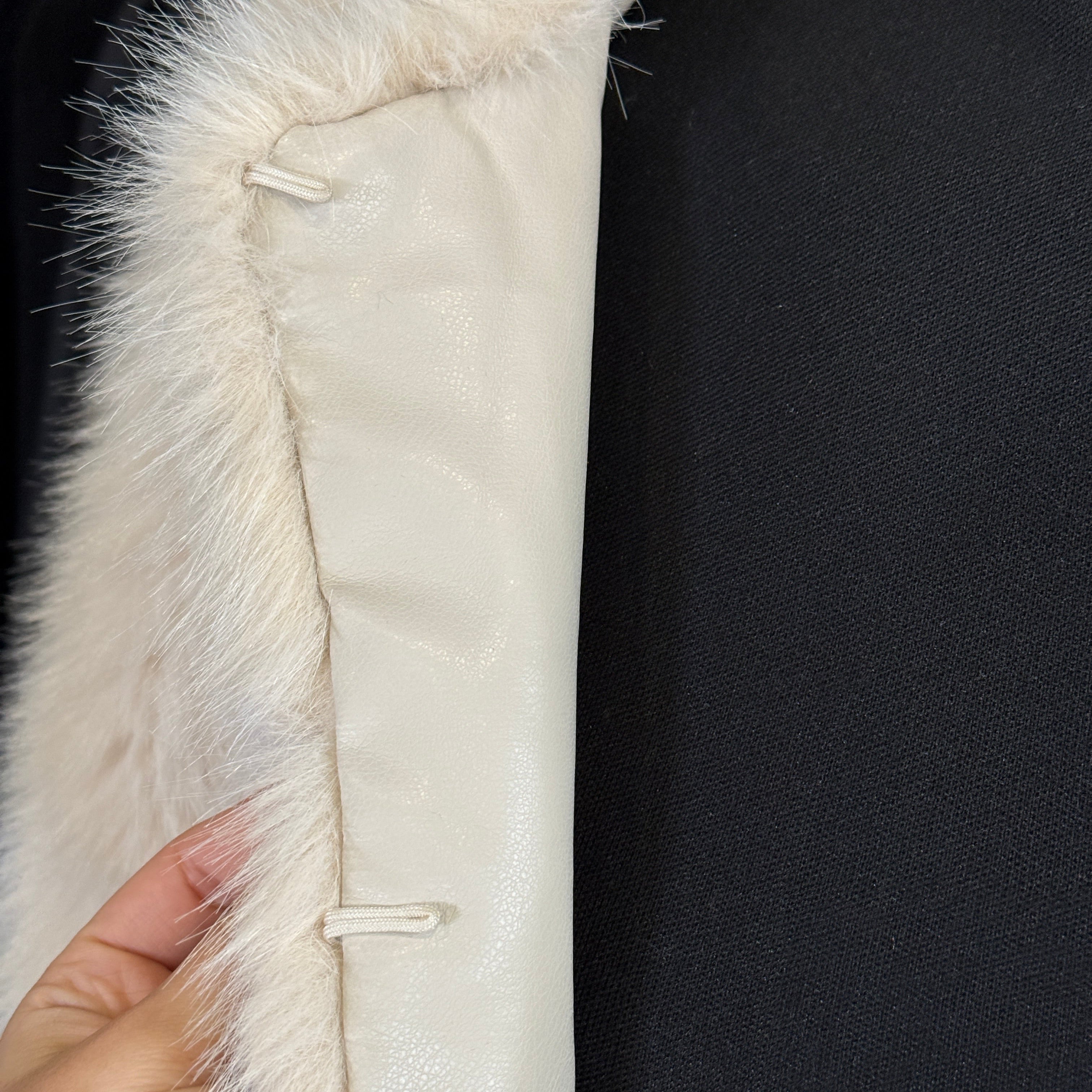 Ivory Kunstfell Bolero Jacke
